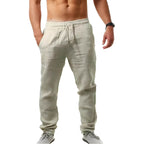 Pantalon ample homme léger, huit coloris, du S au 3XL, beige