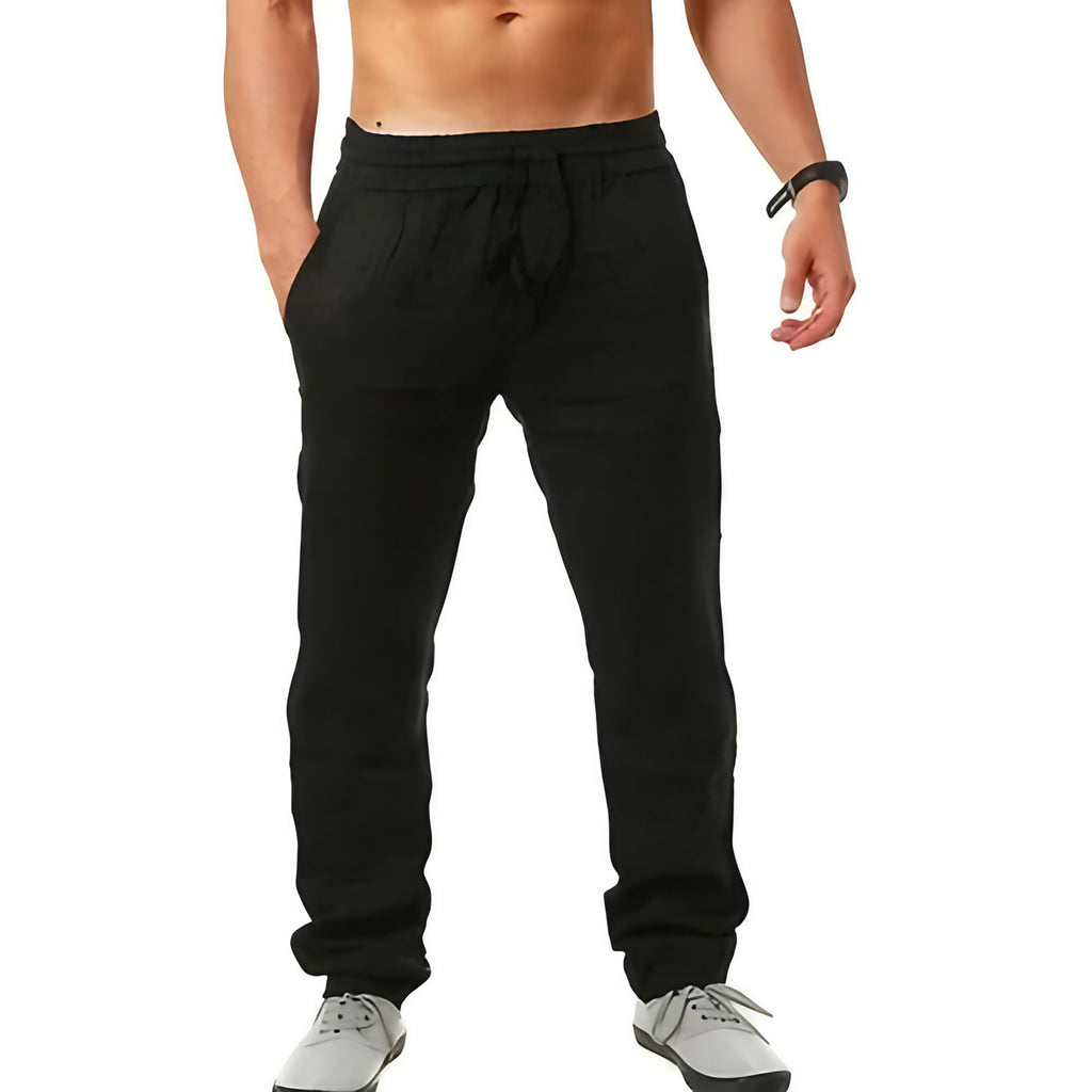 Pantalon ample homme léger, huit coloris, du S au 3XL, abricot