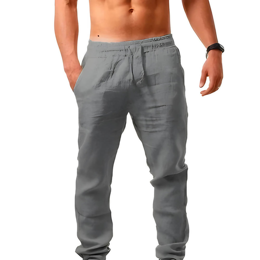 Pantalon ample homme léger, huit coloris, du S au 3XL, bleu