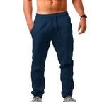 Pantalon ample homme léger, huit coloris, du S au 3XL, beige