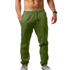 Pantalon ample homme léger, huit coloris, du S au 3XL, bleu clair