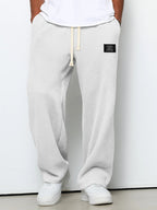 Pantalon homme texture gaufrée, coupe droite, dix coloris, blanc