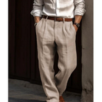 Pantalon d'été homme léger, coupe décontractée, poches latérales
