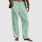 Pantalon homme décontracté à taille élastique, du M au 5XL, vert clair