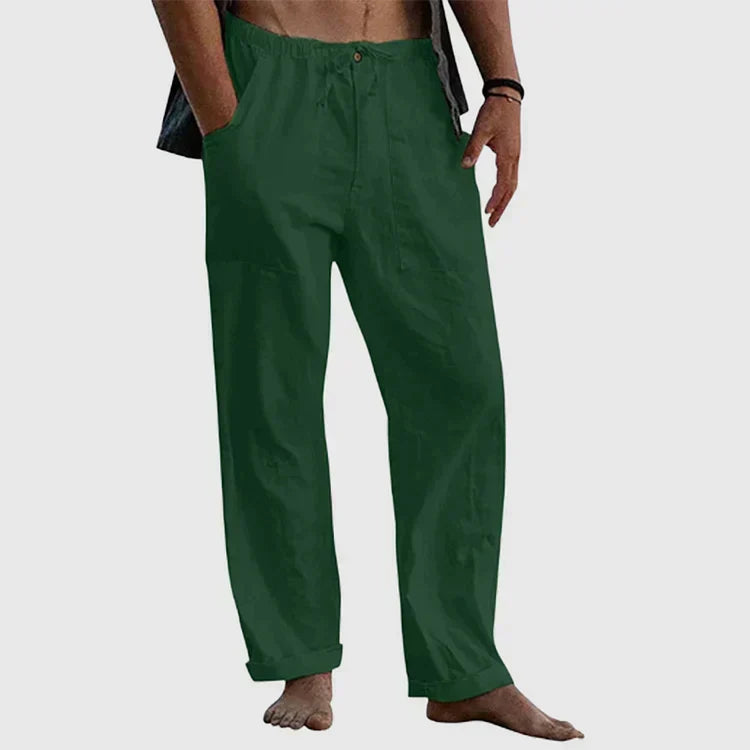 Pantalon homme décontracté à taille élastique, du M au 5XL