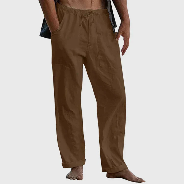 Pantalon homme décontracté à taille élastique, du M au 5XL