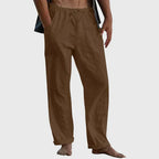 Pantalon homme décontracté à taille élastique, du M au 5XL