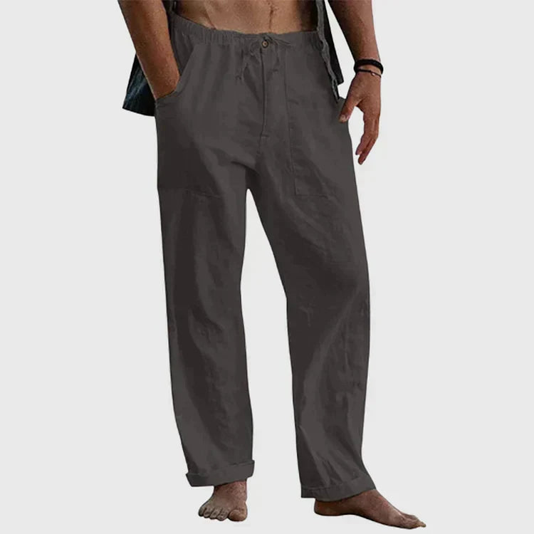 Pantalon homme décontracté à taille élastique, du M au 5XL