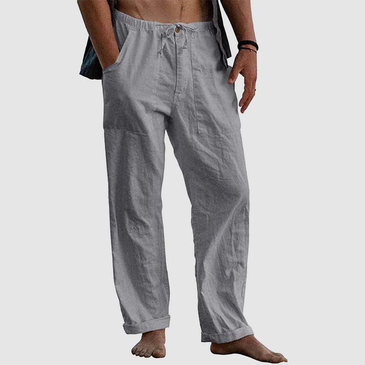 Pantalon homme décontracté à taille élastique, du M au 5XL