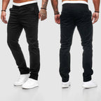 Pantalon homme slim à jambe droite, quatre coloris, du S au 3XL