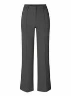 Pantalon taille haute femme, jambe droite, cinq coloris