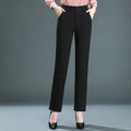 Pantalon tailleur femme, noir, bleu marine ou camel, du 26 au 38, noir