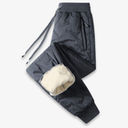 Pantalon thermique femme doublé, noir ou gris, XS au 3XL, gris
