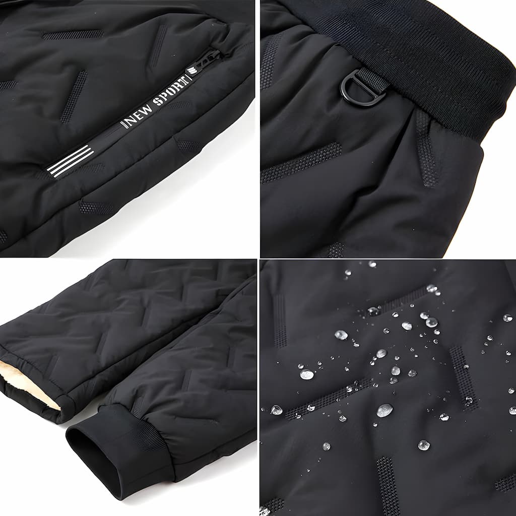 Pantalon thermique femme doublé sherpa, tissu imperméable
