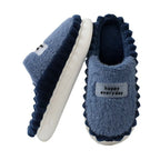 Chaussons en peluche hommes et femmes, semelle antidérapante