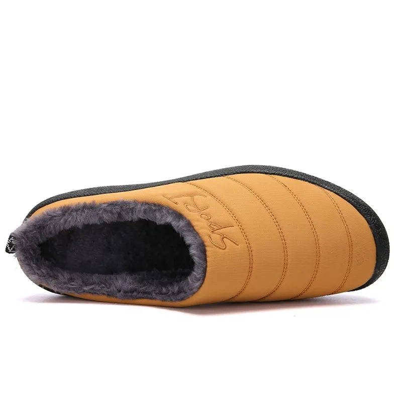 Chaussons en peluche mixtes, semelle EVA antidérapante, du 35 au 48