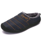Chaussons en peluche mixtes, semelle EVA antidérapante, du 35 au 48