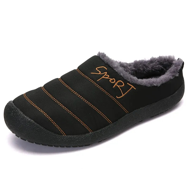 Chaussons en peluche mixtes, semelle EVA antidérapante, du 35 au 48