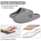 Chaussons plats mixtes à enfiler, semelle en mousse, cinq coloris