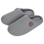 Chaussons plats mixtes à enfiler, semelle en mousse, cinq coloris