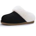 Chaussons mixtes en suédine, doublure fourrée, du 36 au 47, marron