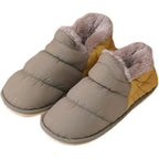 Chaussons en peluche mixtes, semelle antidérapante, du 36 au 45