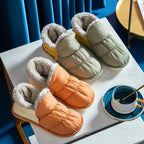 Chaussons en peluche mixtes, semelle antidérapante, du 36 au 45