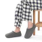 Chaussons mocassins bouclés femme, doublure fausse fourrure
