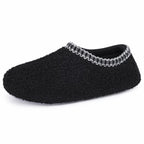 Chaussons mocassins bouclés femme, doublure fausse fourrure