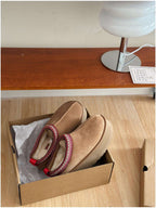 Chaussons femme en peau de mouton fourrés, du 35 au 44