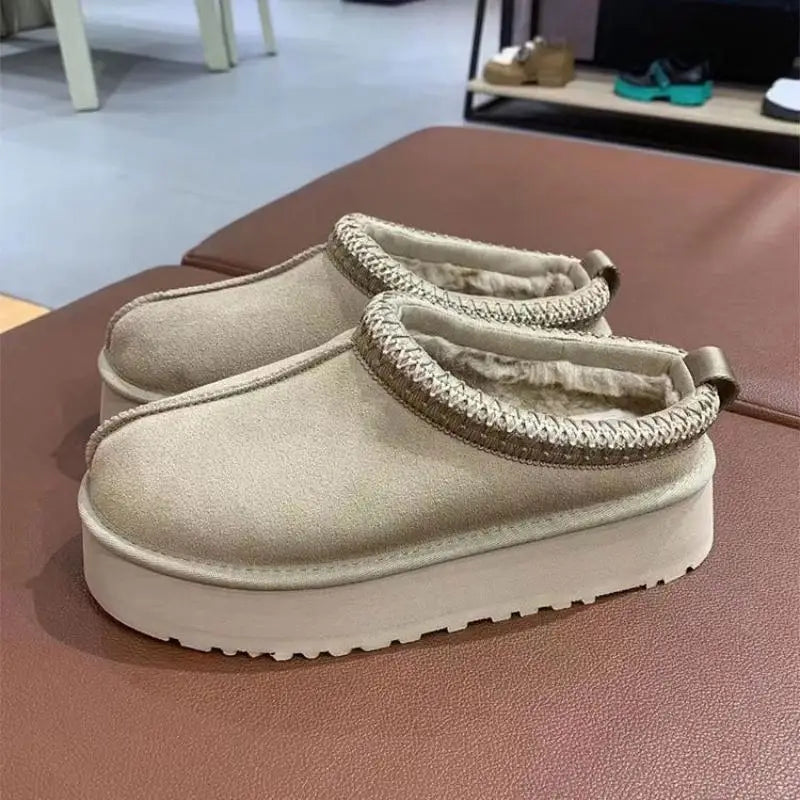 Chaussons femme en peau de mouton fourrés, du 35 au 44