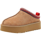 Chaussons femme en peau de mouton fourrés, du 35 au 44, marron