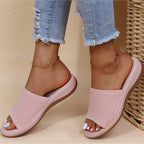 Mules orthopédiques femme légères, printemps et été, rose clair