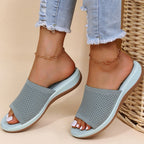 Mules orthopédiques femme légères, printemps et été, bleu clair