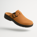 Pantoufles orthopédiques homme, semelle antidérapante, réglables, beige