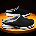 Chaussons mixtes en peluche, semelle antidérapante, du 36 au 48, noir
