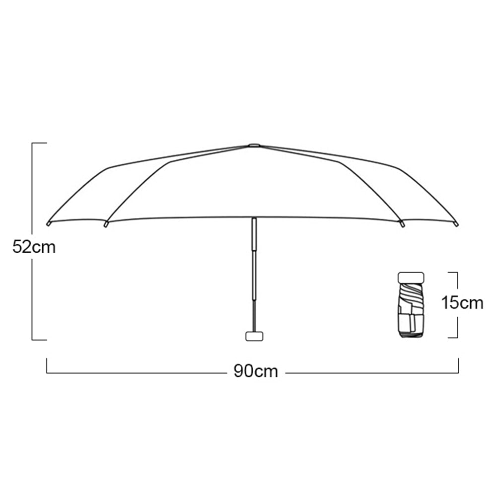 Parapluie compact et léger, toile imperméable, six coloris