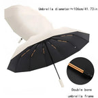 Parapluie anti-UV résistant au vent, huit coloris, beige