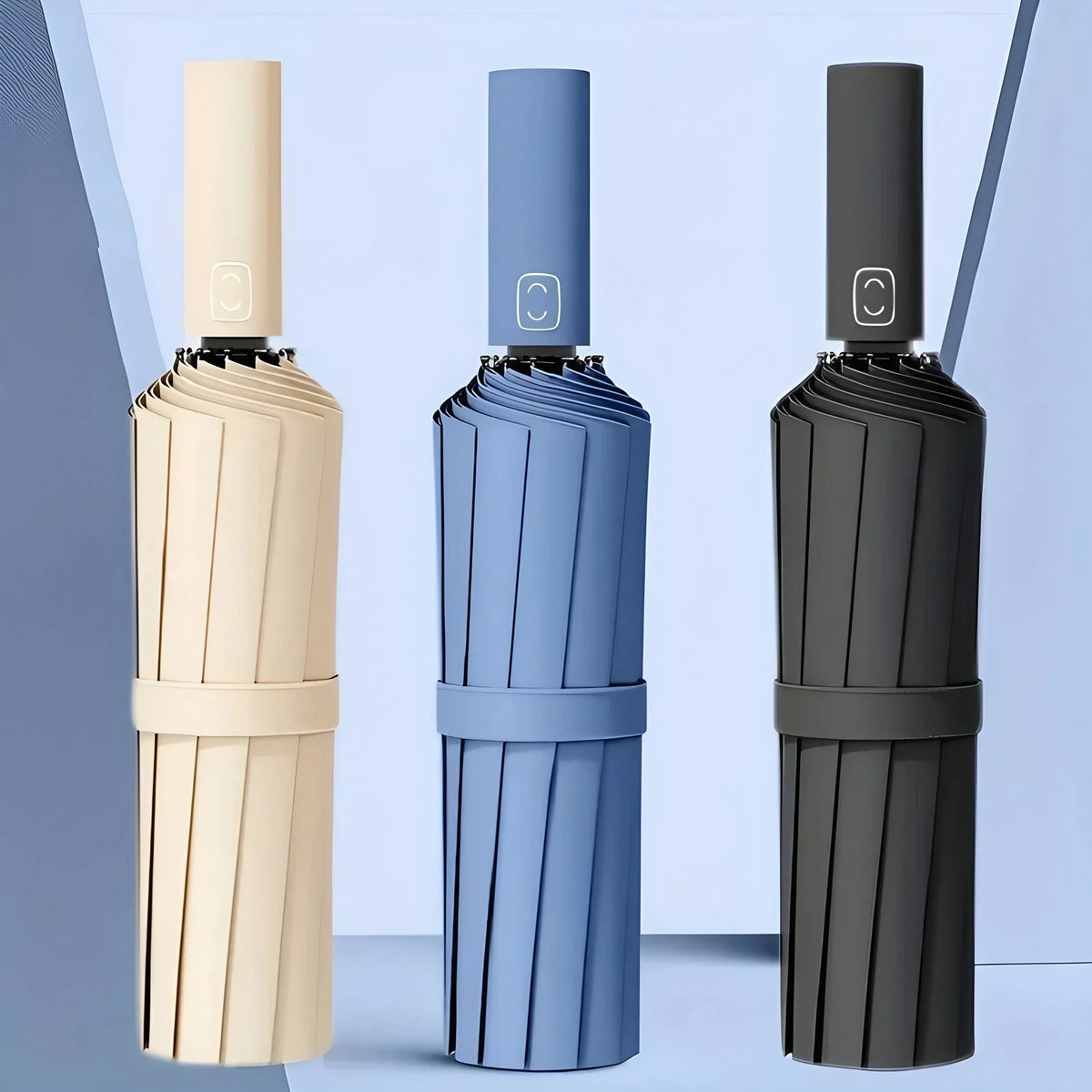 Parapluie anti-UV résistant au vent, huit coloris