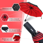 Parapluie anti-vent pliant et compact, cinq coloris