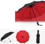 Parapluie anti-vent pliant et compact, cinq coloris