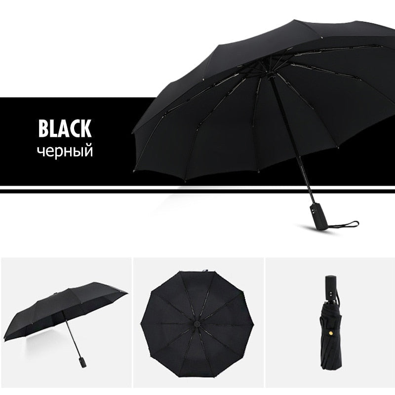 Parapluie anti-vent pliant et compact, cinq coloris