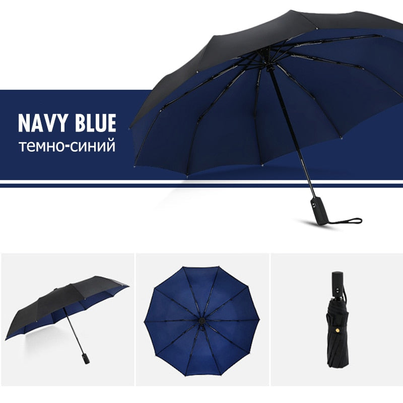 Parapluie anti-vent pliant et compact, cinq coloris