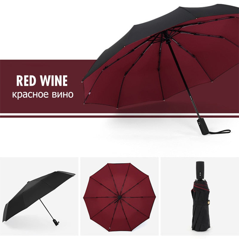 Parapluie anti-vent pliant et compact, cinq coloris