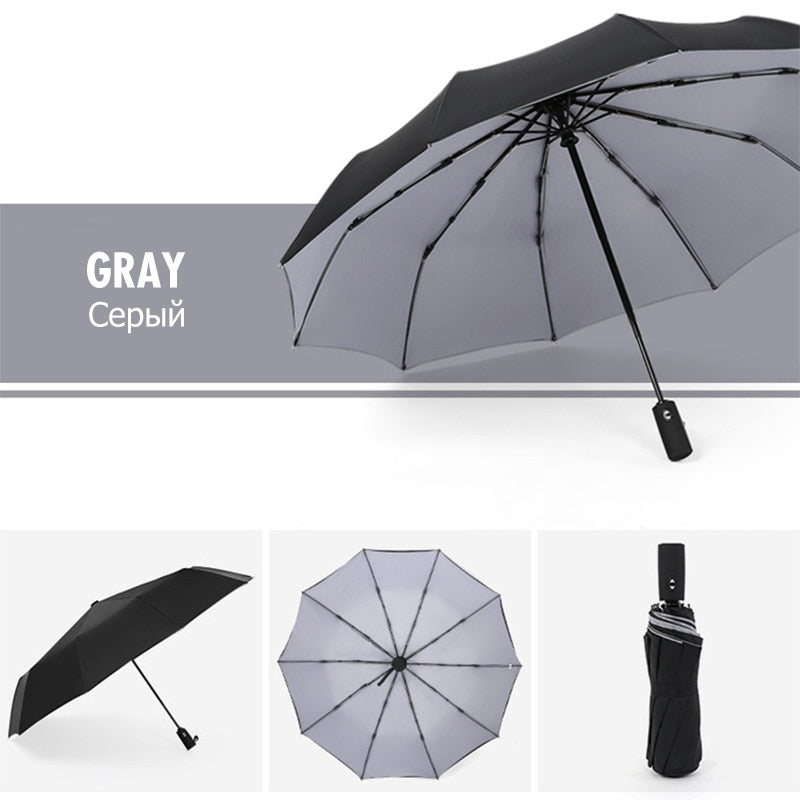 Parapluie anti-vent pliant et compact, cinq coloris