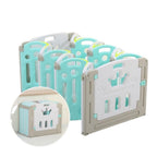Parc bébé modulable pliable, de 10 à 24 panneaux, avec tapis