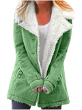 Parka longue femme d'hiver, légère, neuf coloris, vert