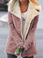 Parka longue femme d'hiver, légère, neuf coloris, rose clair