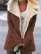 Parka longue femme d'hiver, légère, neuf coloris, marron