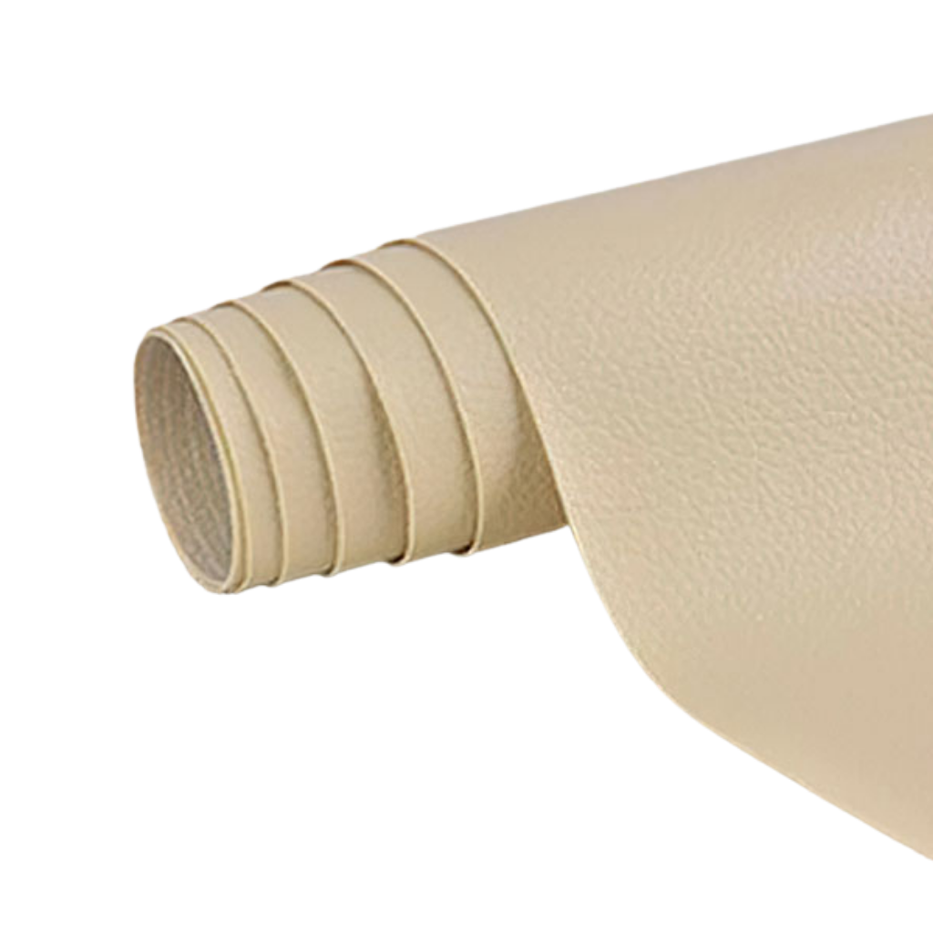 Patch adhésif de réparation pour cuir, 135 x 50 cm, neuf coloris, beige